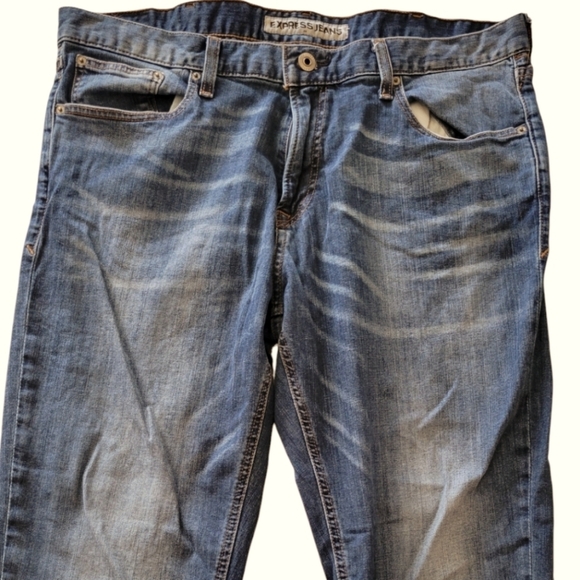 EXPRESS KINGSTON SLIM LEG JEANS - Picture 1 of 8